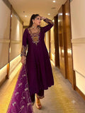 Ira Vichitra Silk Zari Anarkali Suit Set