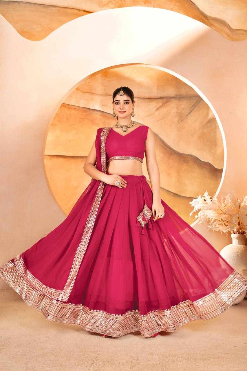 Anvika Rani Pink Sequin Designer Lehenga Choli