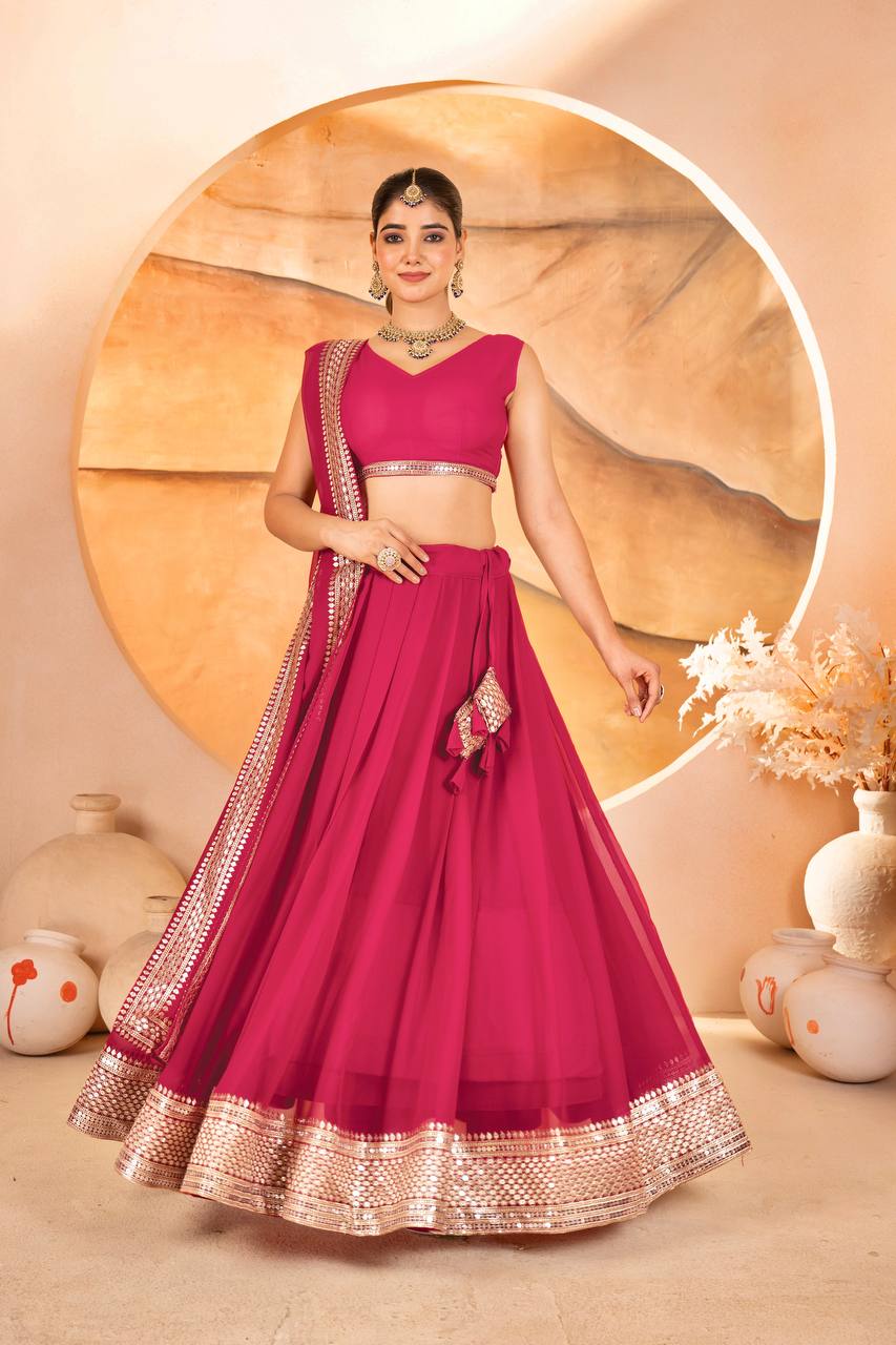 Anvika Rani Pink Sequin Designer Lehenga Choli