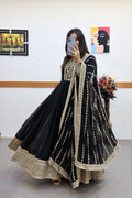 Noor Black Sequins Designer Gown Set