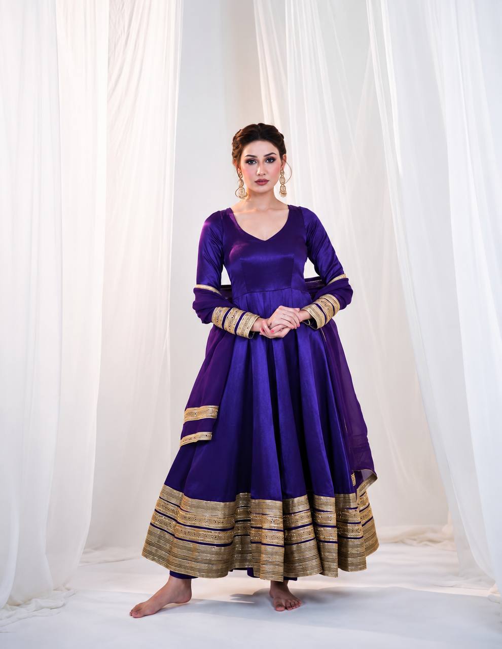Meera Heavy Silk Luxury Anarkali Suit Set