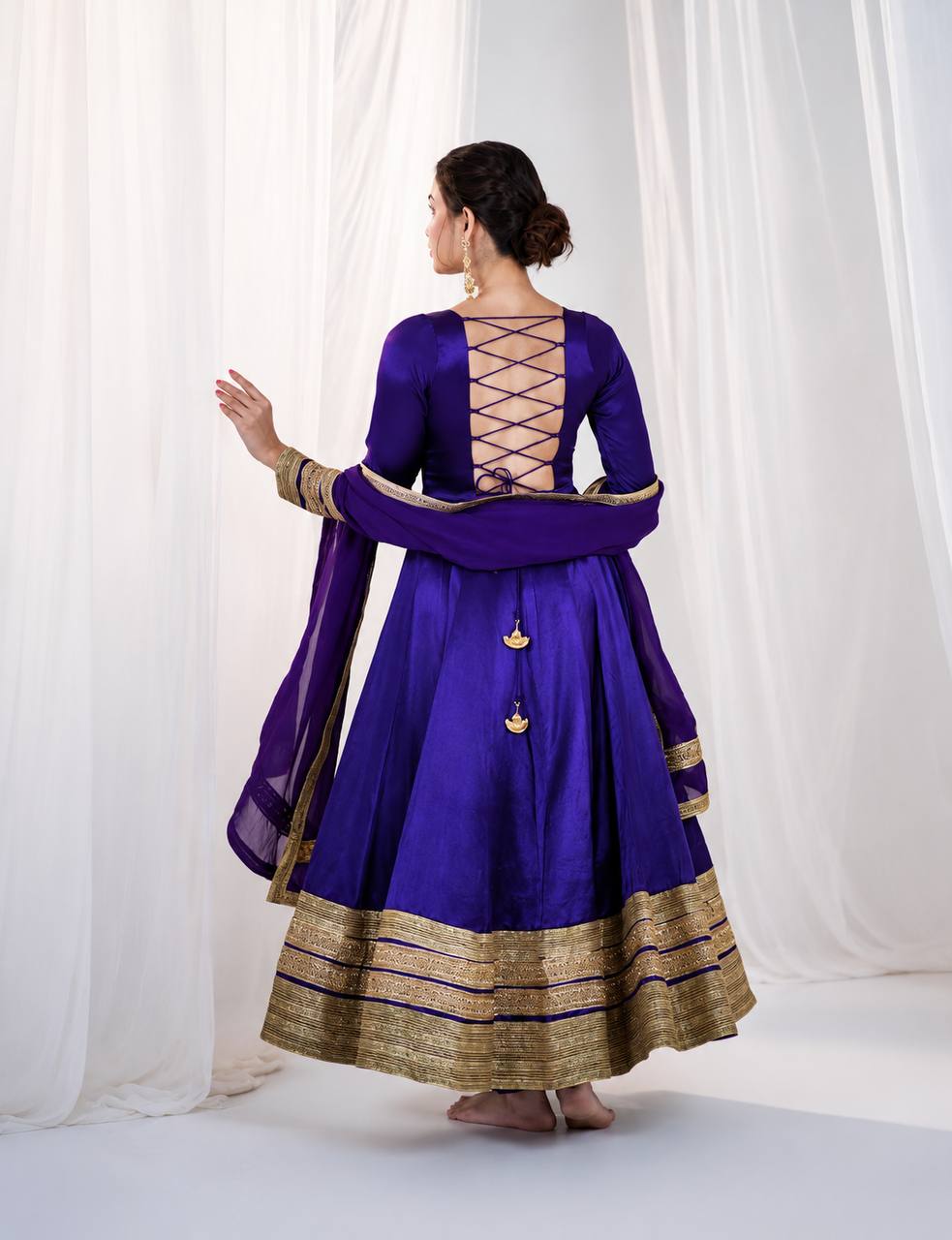 Meera Heavy Silk Luxury Anarkali Suit Set
