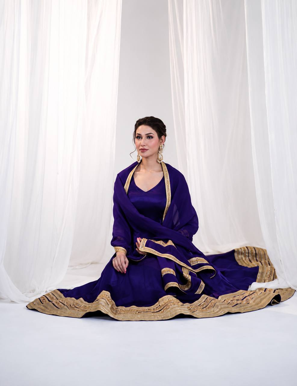 Meera Heavy Silk Luxury Anarkali Suit Set