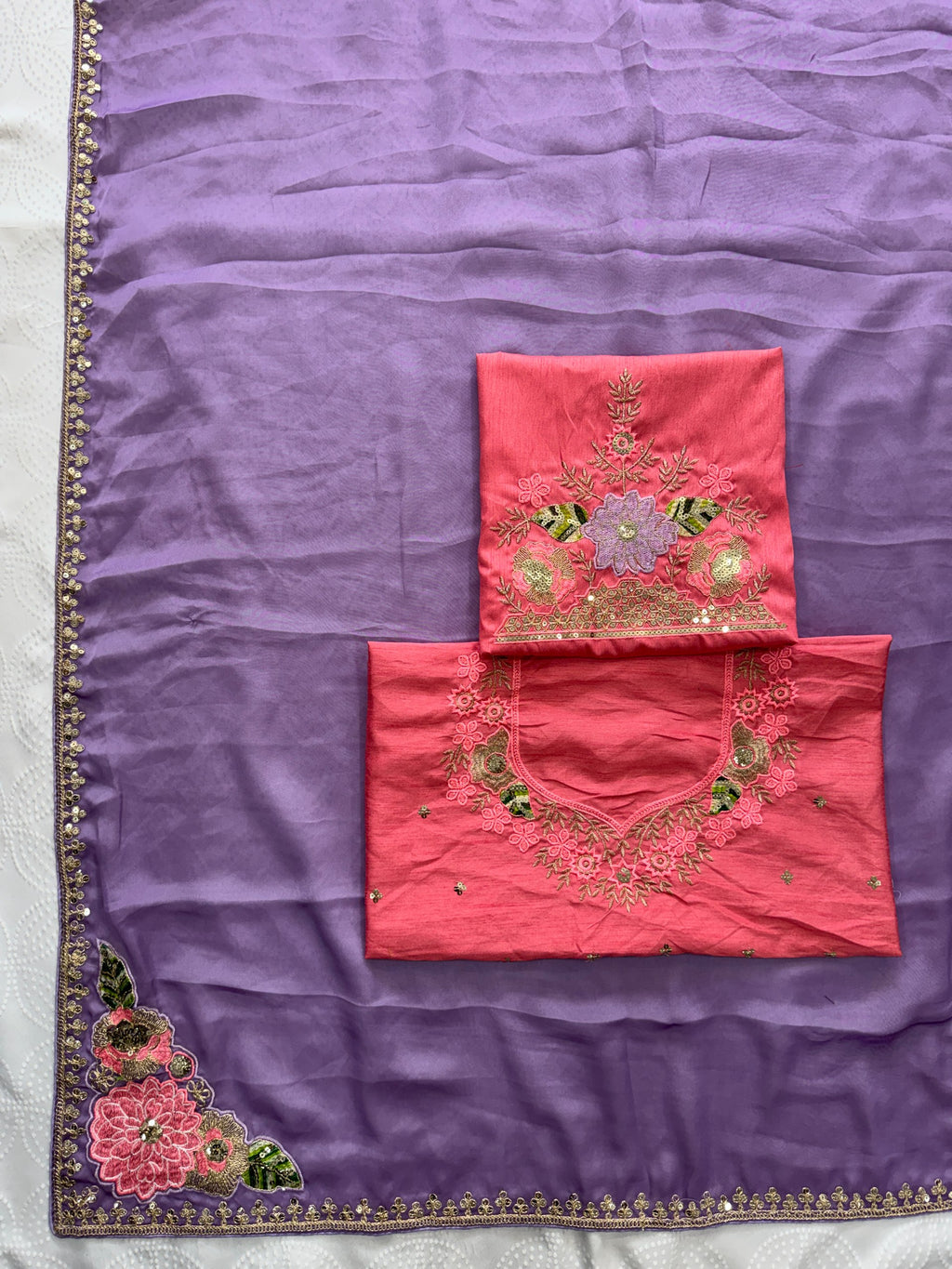Designer Rangoli Silk Saree with Blouse