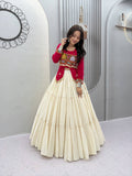 Rani Hand Work Navratri Lehenga Choli