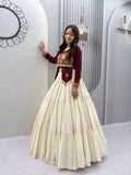 Maroon Hand Work Navratri Lehenga Choli