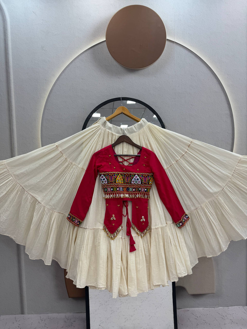 Rani Hand Work Navratri Lehenga Choli