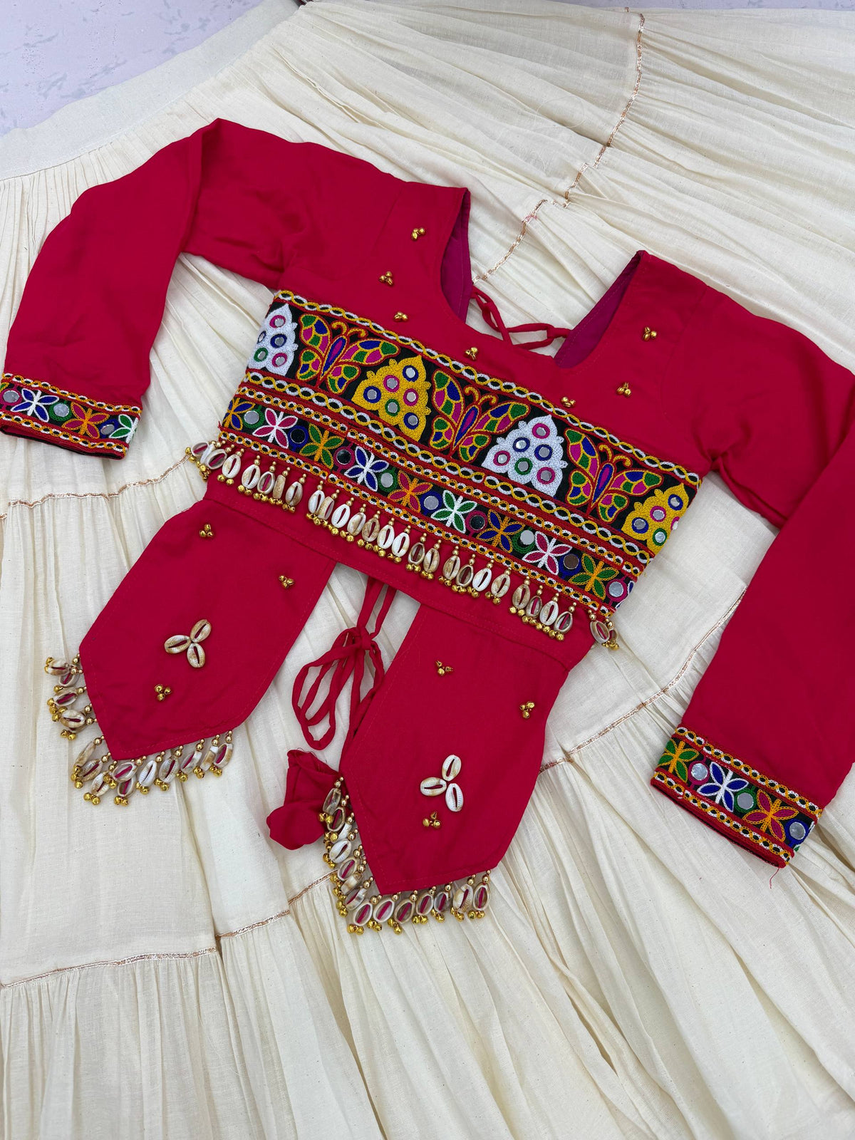 Rani Hand Work Navratri Lehenga Choli